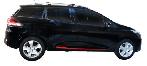 Whispbar Dakdragers (Black) Renault Clio 5dr Estate met Dakrails bouwjaar 2013 - e.v.|Complete set Dakdragers