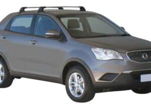 Whispbar Dakdragers (Zilver) SsangYong Korando 5dr SUV met Glad dak bouwjaar 2011 - e.v.|Complete set dakdragers