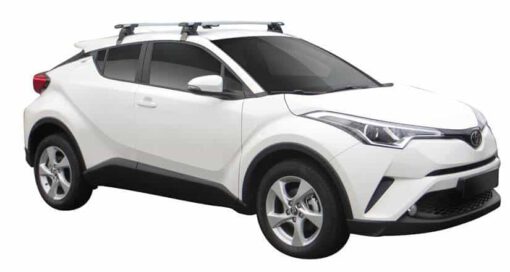 Whispbar Dakdragers (Zilver) Toyota C-HR 5dr SUV met Glad dak bouwjaar 2016 - e.v.|Complete set dakdragers