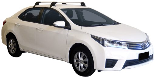 Whispbar Dakdragers (Zilver) Toyota Corolla 4dr Sedan met Glad dak bouwjaar 2014 - e.v.|Complete set dakdragers