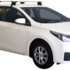 Whispbar Dakdragers (Zilver) Toyota Corolla 4dr Sedan met Glad dak bouwjaar 2014 - e.v.|Complete set dakdragers