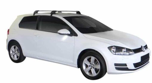 Whispbar Dakdragers (Zilver) Volkswagen Golf MK7 3dr Hatch met Glad dak bouwjaar 2012 - e.v.|Complete set dakdragers