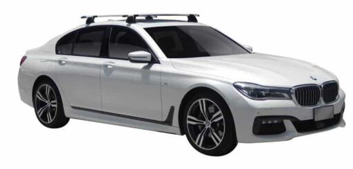 Whispbar Dakdragers (Black) BMW 7 Series G11 4dr Sedan met Vaste bevestigingspunten bouwjaar 2016 - e.v.|Complete set dakdragers