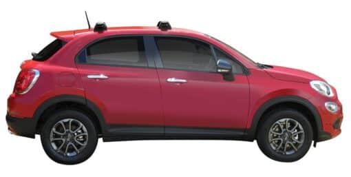 Whispbar Dakdragers (Black) Fiat 500X 5dr Hatch met Vaste bevestigingspunten bouwjaar 2015 - e.v.|Complete set dakdragers