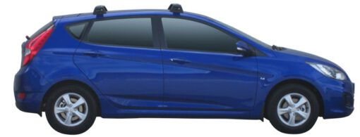 Whispbar Dakdragers (Black) Hyundai Accent 5dr Hatch met Vaste bevestigingspunten bouwjaar 2011 - 2015|Complete set dakdragers