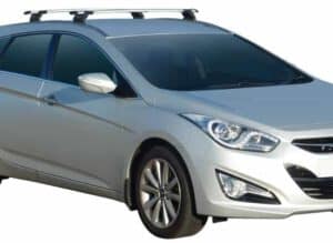 Whispbar Dakdragers (Black) Hyundai i40 Tourer 5dr Estate met Vaste bevestigingspunten bouwjaar 2011 - e.v.|Complete set dakdragers