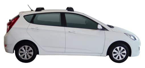 Whispbar Dakdragers (Black) Hyundai Solaris 5dr Hatch met Vaste bevestigingspunten bouwjaar 2015 - e.v.|Complete set dakdragers