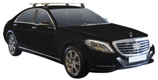 Whispbar Dakdragers (Black) Mercedes-Benz S-Class W222 4dr Sedan met Vaste bevestigingspunten bouwjaar 2014 - e.v.|Complete set dakdragers