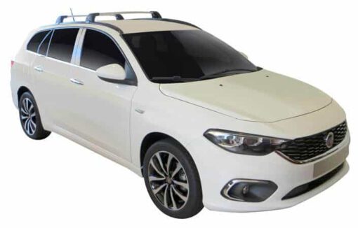 Whispbar Dakdragers (Zilver) Fiat Tipo 5dr Estate met Geintegreerde rails bouwjaar 2016 - e.v.|Complete set dakdragers