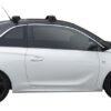 Whispbar Dakdragers (Black) Opel Adam 3dr Hatch met Vaste bevestigingspunten bouwjaar 2013 - e.v.|Complete set dakdragers