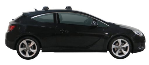 Whispbar Dakdragers (Black) Opel Astra GTC 3dr Hatch met Vaste bevestigingspunten bouwjaar 2011 - e.v.|Complete set dakdragers