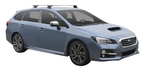 Whispbar Dakdragers (Black) Subaru Levorg 5dr Estate met Vaste bevestigingspunten bouwjaar 2015 - e.v.|Complete set dakdragers