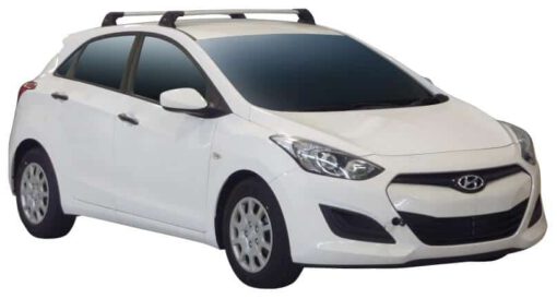 Whispbar Dakdragers (Black) Hyundai i30 5dr Hatch met Vaste bevestigingspunten bouwjaar 2012 - 2015|Complete set dakdragers