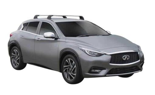 Whispbar Dakdragers (Black) Infiniti Q30 5dr Hatch met Vaste bevestigingspunten bouwjaar 2015 - e.v.|Complete set dakdragers