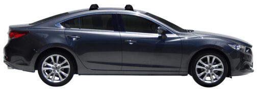 Whispbar Dakdragers (Black) Mazda 6 4dr Sedan met Vaste bevestigingspunten bouwjaar 2012 - e.v.|Complete set dakdragers
