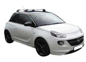 Whispbar Dakdragers (Black) Opel Adam 3dr Hatch met Vaste bevestigingspunten bouwjaar 2013 - e.v.|Complete set dakdragers
