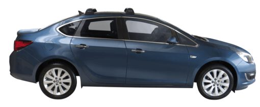 Whispbar Dakdragers (Black) Opel Astra 4dr Sedan met Vaste bevestigingspunten bouwjaar 2013 - e.v.|Complete set dakdragers