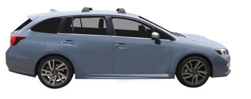 Whispbar Dakdragers (Black) Subaru Levorg 5dr Estate met Vaste bevestigingspunten bouwjaar 2015 - e.v.|Complete set dakdragers