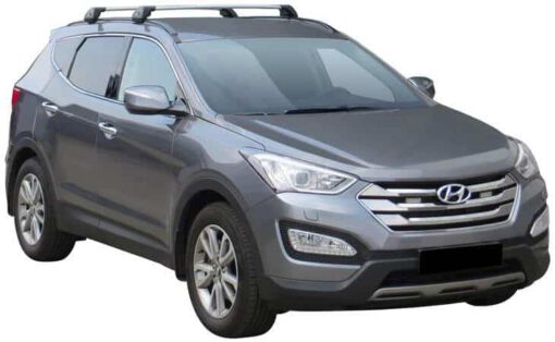 Whispbar Dakdragers (Black) Hyundai Santa Fe 5dr SUV met Geintegreerde rails bouwjaar 2012 - e.v.|Complete set dakdragers