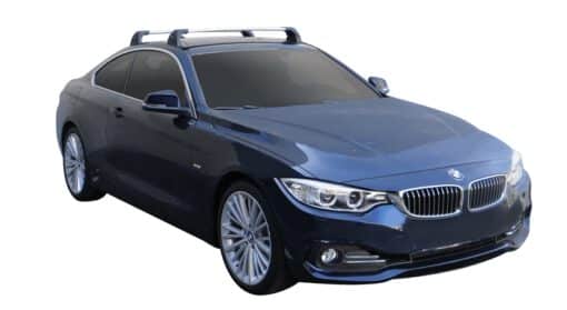 Whispbar Dakdragers (Silver) BMW 4 Series Coupe 2dr Coupe met Vaste bevestigingspunten bouwjaar 2017 - e.v.|Complete set dakdragers