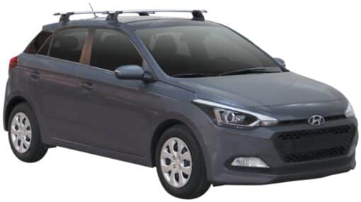 Whispbar Dakdragers (Silver) Hyundai i20 5dr Hatch met Vaste bevestigingspunten bouwjaar 2015 - e.v.|Complete set dakdragers