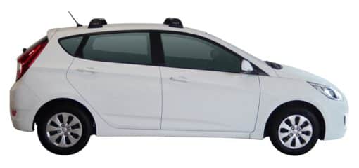 Whispbar Dakdragers (Silver) Hyundai Solaris 5dr Hatch met Vaste bevestigingspunten bouwjaar 2015 - e.v.|Complete set dakdragers