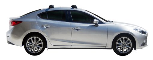 Whispbar Dakdragers (Silver) Mazda 3 4dr Sedan met Vaste bevestigingspunten bouwjaar 2014 - 2016|Complete set dakdragers