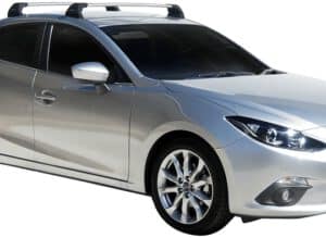 Whispbar Dakdragers (Silver) Mazda 3 4dr Sedan met Vaste bevestigingspunten bouwjaar 2016 - e.v.|Complete set dakdragers