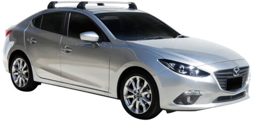 Whispbar Dakdragers (Silver) Mazda 3 4dr Sedan met Vaste bevestigingspunten bouwjaar 2016 - e.v.|Complete set dakdragers