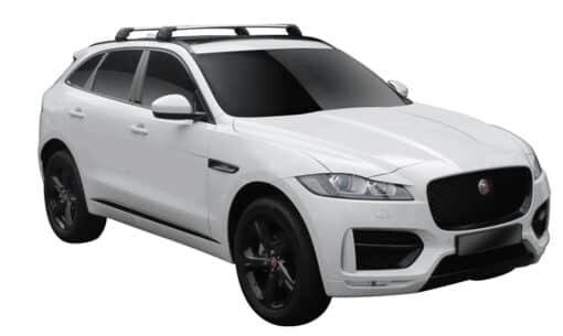 Whispbar Dakdragers (Zilver) Jaguar F-Pace 5dr SUV met Geintegreerde rails bouwjaar 2016 - e.v.|Complete set dakdragers