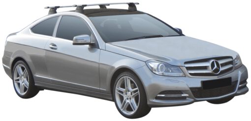 Whispbar Dakdragers (Silver) Mercedes-Benz C-Class Glass Roof 2dr Coupe met Vaste bevestigingspunten bouwjaar 2012 - 2015|Complete set dakdragers
