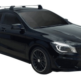 Whispbar Dakdragers (Silver) Mercedes-Benz CLA 4dr Coupe met Vaste bevestigingspunten bouwjaar 2013 - e.v.|Complete set dakdragers
