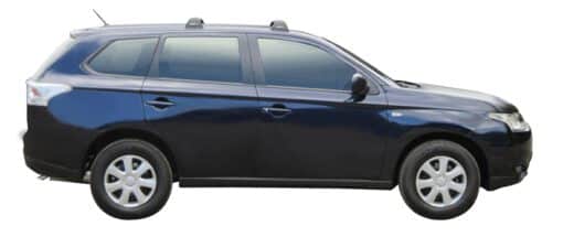 Whispbar Dakdragers (Silver) Mitsubishi Outlander GX1 5dr SUV met Vaste bevestigingspunten bouwjaar 2012 - e.v.|Complete set dakdragers