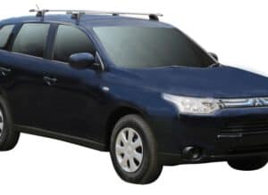 Whispbar Dakdragers (Silver) Mitsubishi Outlander GX1 5dr SUV met Vaste bevestigingspunten bouwjaar 2012 - e.v.|Complete set dakdragers