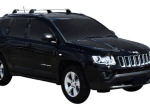 Whispbar Dakdragers (Black) Jeep Compass 5dr SUV met Geintegreerde rails bouwjaar 2011 - 2016|Complete set dakdragers