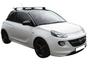 Whispbar Dakdragers (Silver) Opel Adam 3dr Hatch met Vaste bevestigingspunten bouwjaar 2013 - e.v.|Complete set dakdragers