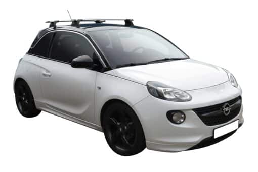Whispbar Dakdragers (Silver) Opel Adam 3dr Hatch met Vaste bevestigingspunten bouwjaar 2013 - e.v.|Complete set dakdragers