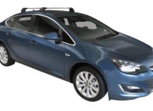 Whispbar Dakdragers (Silver) Opel Astra 4dr Sedan met Vaste bevestigingspunten bouwjaar 2013 - e.v.|Complete set dakdragers