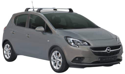 Whispbar Dakdragers (Silver) Opel Corsa 5dr Hatch met Vaste bevestigingspunten bouwjaar 2015 - e.v.|Complete set dakdragers