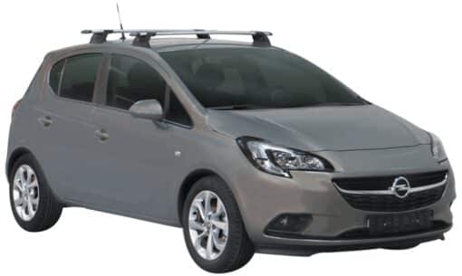 Whispbar Dakdragers (Silver) Opel Corsa 5dr Hatch met Vaste bevestigingspunten bouwjaar 2015 - e.v.|Complete set dakdragers