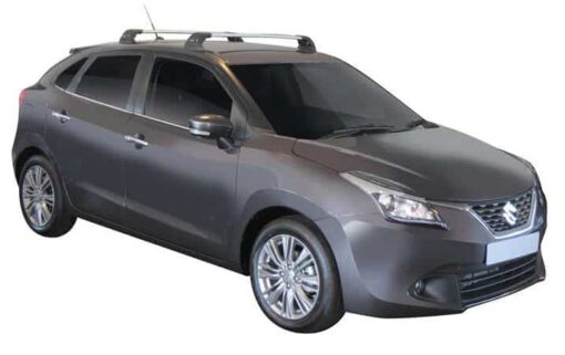 Whispbar Dakdragers (Silver) Suzuki Baleno 5dr Hatch met Vaste bevestigingspunten bouwjaar 2016 - e.v.|Complete set dakdragers