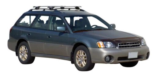 Whispbar Dakdragers Zilver Subaru Outback 5dr Wagon met Dakrails bouwjaar 2000-2003 Complete set dakdragers