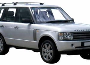 Whispbar Dakdragers Zilver Land Rover Range Rover 5dr SUV met Vaste bevestigingspunten bouwjaar 2002-2012 Complete set dakdragers