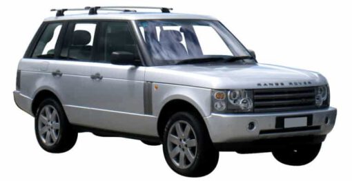 Whispbar Dakdragers Zilver Land Rover Range Rover 5dr SUV met Vaste bevestigingspunten bouwjaar 2002-2012 Complete set dakdragers