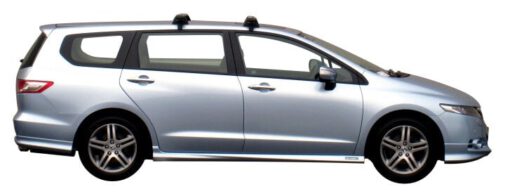 Whispbar Dakdragers Zilver Honda Odyssey 5dr MPV met Glad dak bouwjaar 2009-2013 Complete set dakdragers