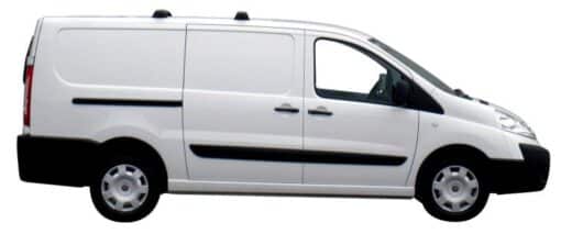 Whispbar Dakdragers Zilver Peugeot Expert 5dr Van met Vaste bevestigingspunten bouwjaar 2007-2015 Complete set dakdragers