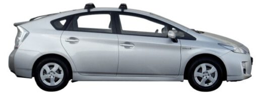 Whispbar Dakdragers Zilver Toyota Prius 5dr Hatch met Glad dak bouwjaar 2009-2011 Complete set dakdragers