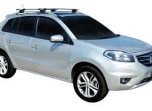 Whispbar Dakdragers Zilver Renault Koleos 5dr SUV met Dakrails bouwjaar 2008-2010 Complete set dakdragers