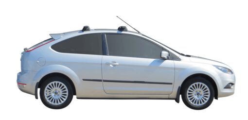 Whispbar Dakdragers Zilver Ford Focus 3dr Hatch met Vaste bevestigingspunten bouwjaar 2008-2011 Complete set dakdragers