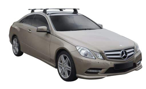 Whispbar Dakdragers Zilver Mercedes-Benz E-Class Glass Roof 2dr Coupe met Vaste bevestigingspunten bouwjaar 2009-2016 Complete set dakdragers